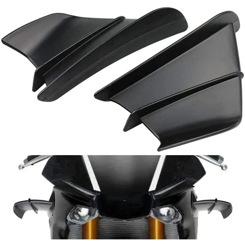 4X Motorcycle Fairing Side Winglet Aerodynamic Wing Deflector Spoiler For Ducati Panigale V2 V4 899 959 1198 1199(A)