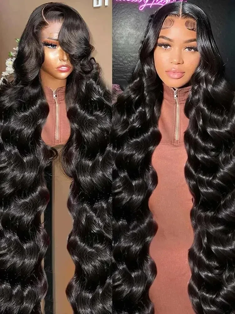 250% 13x6 HD Body Wave Lace Front Human Hair Wigs 5x5 Glueless Wig Brazilian Water Wave 13x4 Lace Frontal Wigs For Women