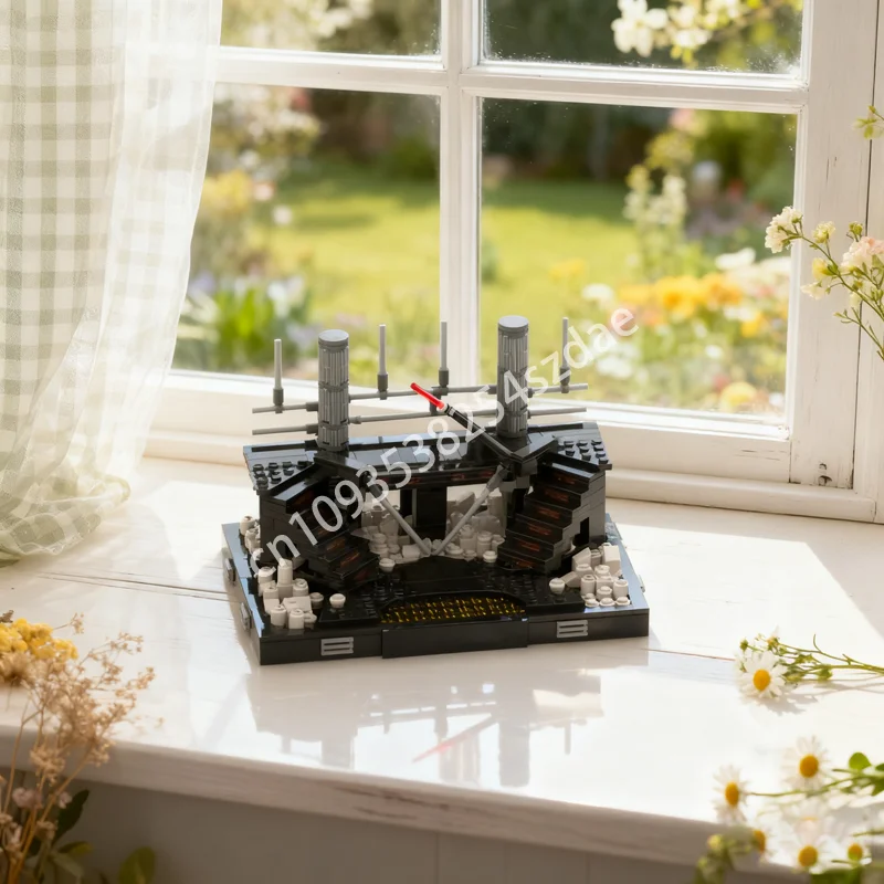 588 قطعة MOC الكربونيت غرفة التجميد المبارزة نموذج اللبنات هدايا عيد الميلاد العمارة لتقوم بها بنفسك فكرة إبداعية لعبة الطوب الاطفال #1