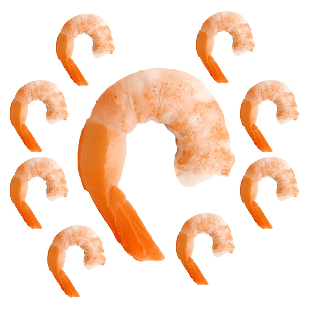 

9 Pcs Simulation Shrimp Models Vivid Marine Animal Toys Educational Sea Creature Decorations Puzzle Gifts for Kids
