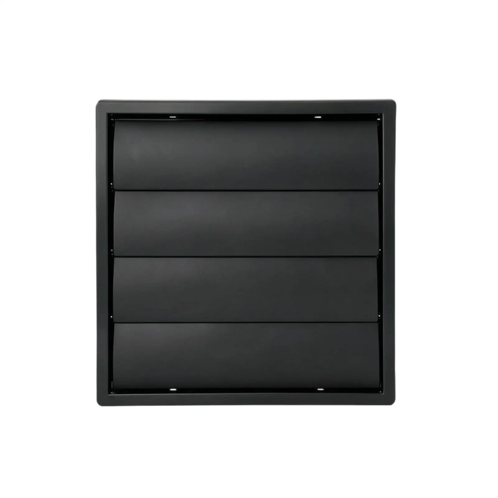 Wall Mount Vent Cover ABS Plastic Gravity Type Shutter Louvered Grille with Built in Screen for Duct Work Air Management