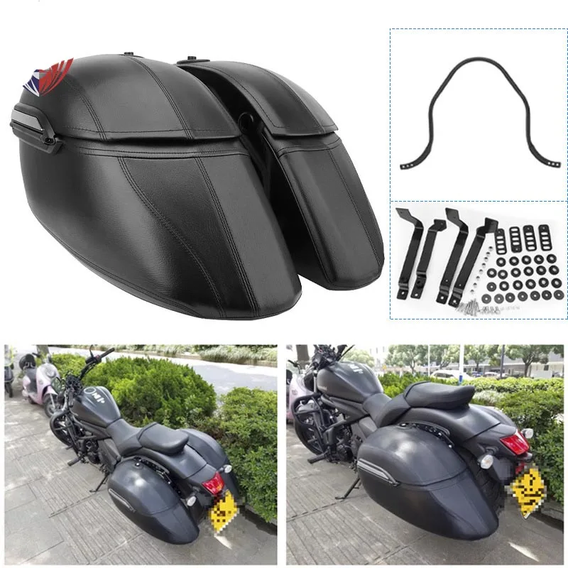 

Совместимы с боковыми кофрами Yamaha, Harley-Davidson, Victory, BMW, Kawasaki, Suzuki, универсальные кожаные боковые кофры для мотоциклов.