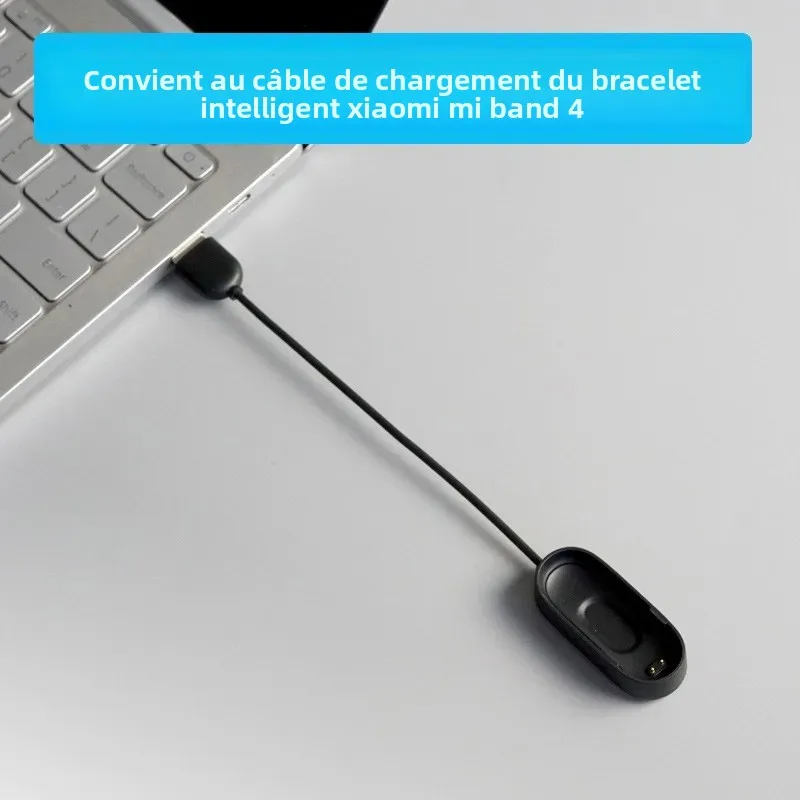 Câble de charge USB pour Xiaomi Mi Smart Band 4 NFC, station de charge dédiée, chargeur intelligent MiBand, bracelet Mi, base de charge noire