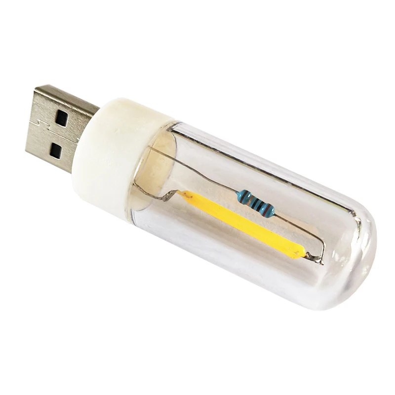 5V Night Light LED USB LED Camping Lamp Filament Portable Lighting USB Lamp Charging Treasure Notebook Mobile Power Bulb