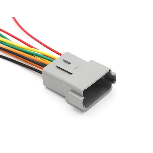 Imagen 2 del producto Conector DT Deutsch con arnés de cableado, conector eléctrico impermeable, 15cm, DT06-2S/DT04-2P, 2P, 3P, 4P, 6P, 8P, 12P, 5/20/100 juegos