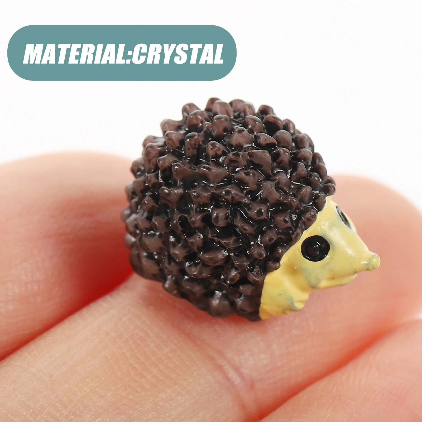

10pcs Mini Hedgehog Crafts Resin Made Durable Non Deformable Eco Friendly Garden Decoration Fairy Tale L Adornment Home
