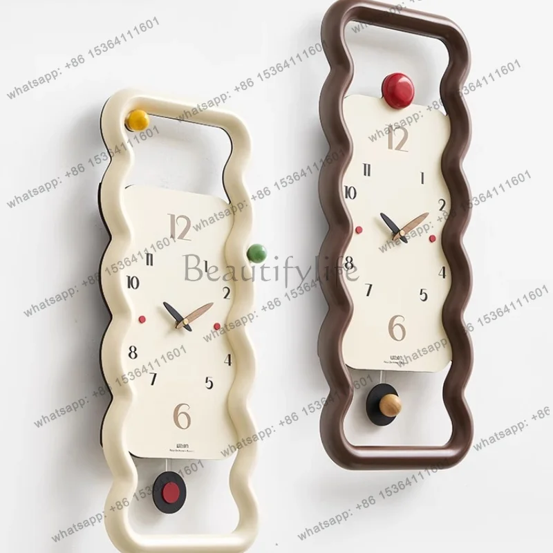 Interior Aesthetic Clock Wall Clock Living Room European Design Interior Decor Clock Wall Fashion Horloge Murale Home Furniture