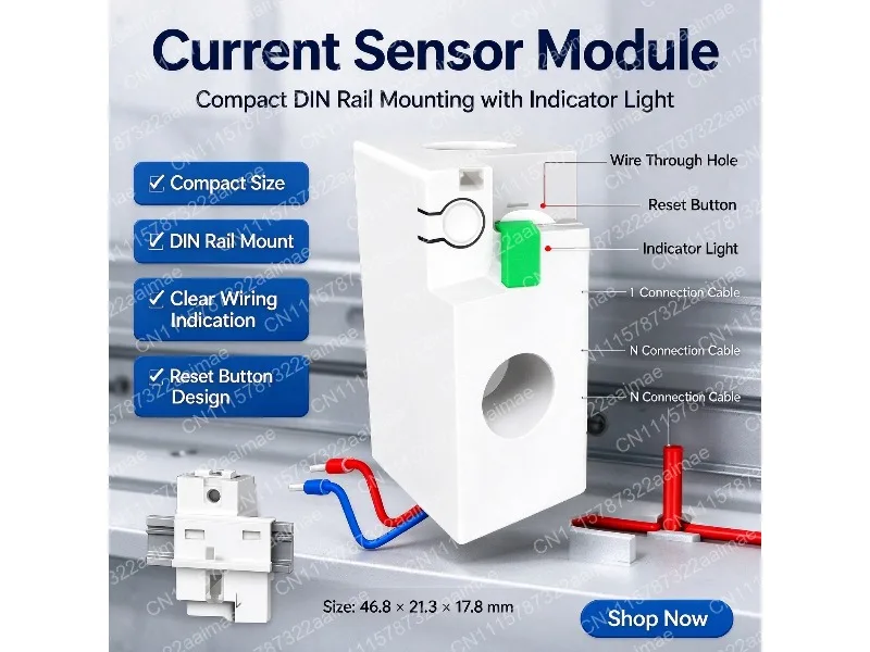 Smart Power Detection Module with Real-Time Energy Statistics Monitoring