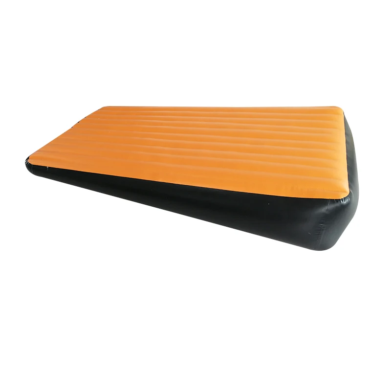 

Hot sale air incline black pink inflatable gymnastics mat for cheerleading equipment