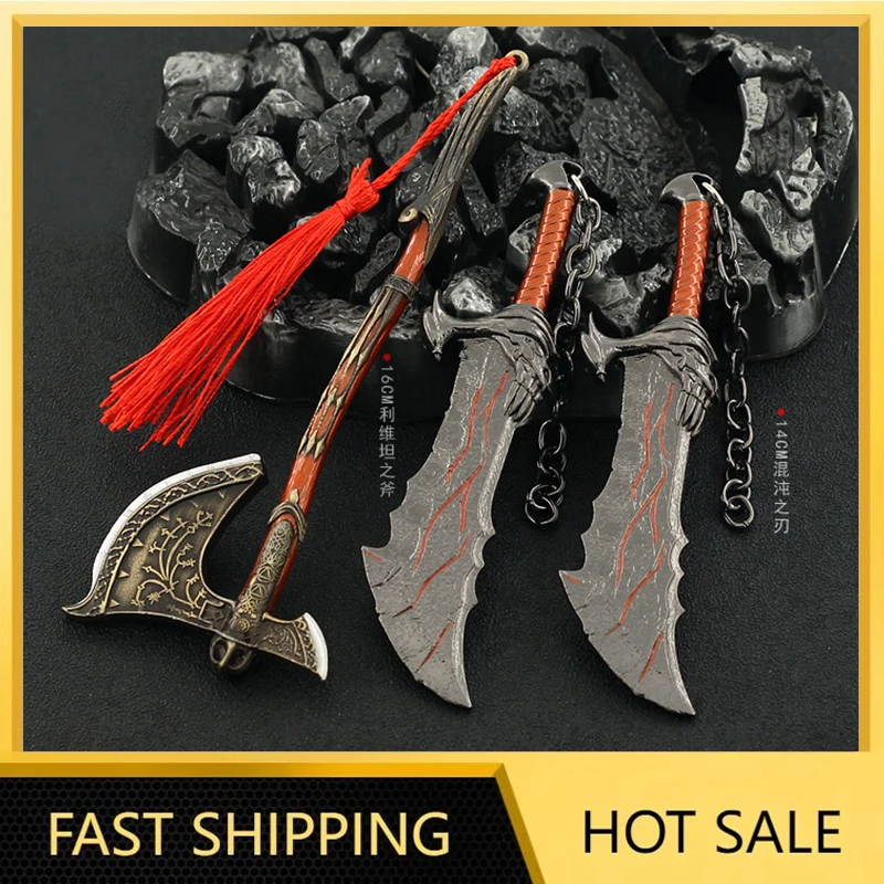 16 cm Die Leviathan-Axt mit Blade Chaos-Spielartikel God of War: RAGNAROK Kratos Ghost of Sparta Schwert Speer Waffenmodell Geschenkspielzeug