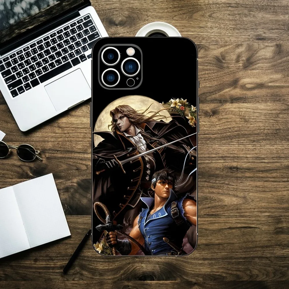 Castlevania Game  Phone Case For iPhone 15,14,13,12,11,XS,XR,X,8,7,Pro,Max,Plus,mini Silicone Black Cover