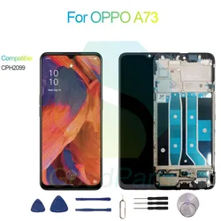 For OPPO A73 Screen Display Replacement 2400*1080 CPH2099 A73 LCD Touch Digitizer
