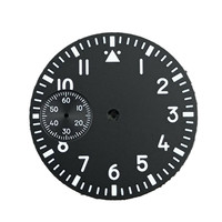 1.46in Black Green White Sterile Dial Watch Face Four Color Black Watch Dial fit ETA6497 Seagull ST3600 movement