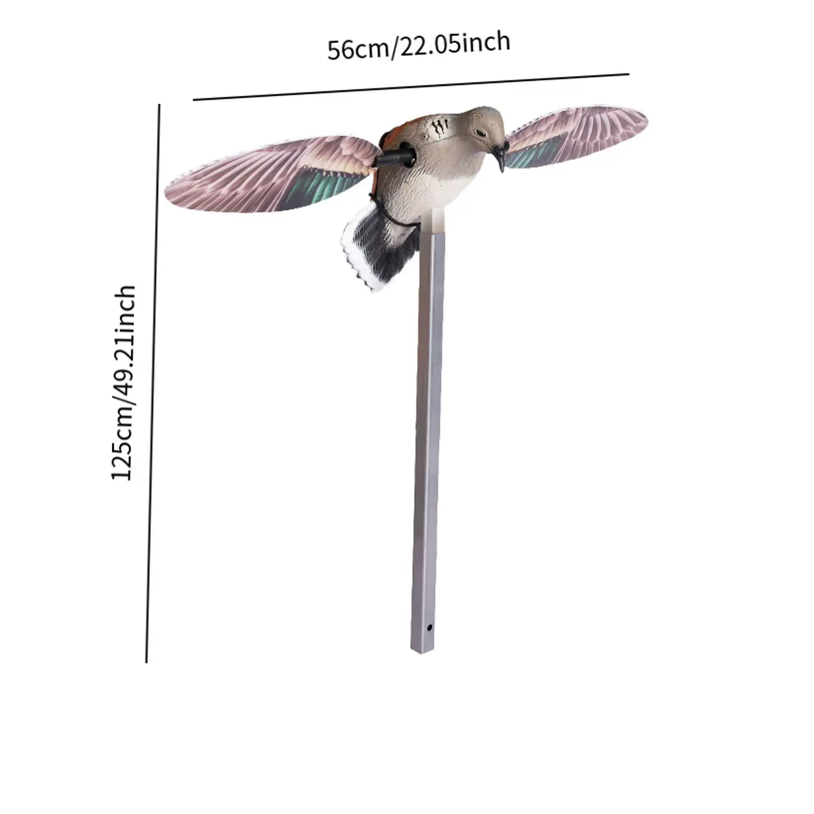Приманка для охоты на открытом воздухе, легкая металлическая опорная стойка, многофункциональная, легко устанавливается, профессиональное движущееся крыло 22x10 дюймов