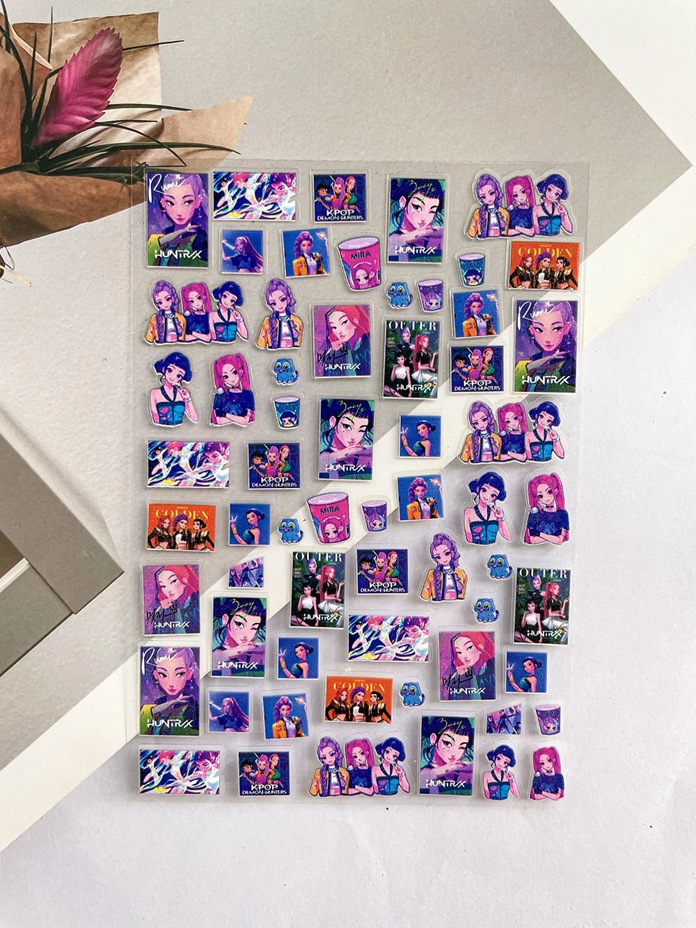 البسيطة الكرتون أنيمي Kpop الصيادين شيطان ساجا بنين الأمتعة العلامات ملصقات مسمار الفن مقاوم للماء Diy بها بنفسك Loptop سكيت الغيتار ملصقات