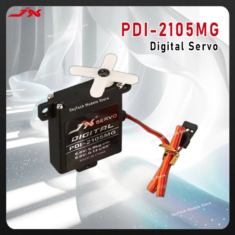 

JX PDI-2105MG 21g Metal Gear Wing Servo 5.8KG Large Torque Digital Servo For RC Fixed Wing Airplane Aircraft Helicopter Parts