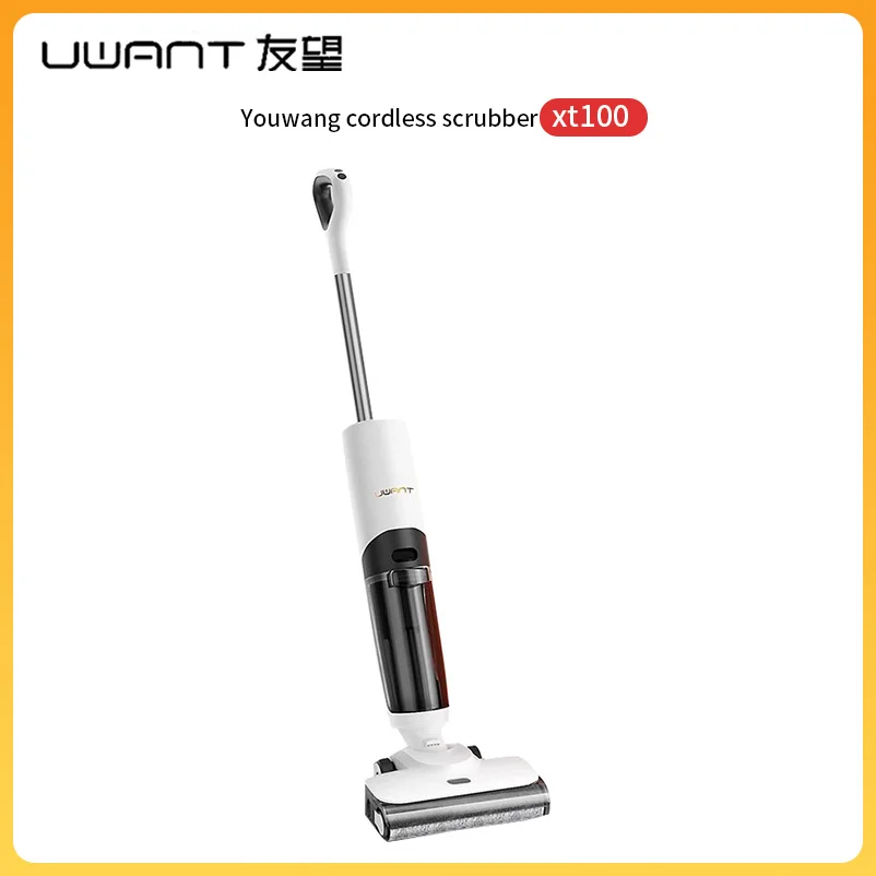 UWANT XT100 Robotic Floor Washer, Wireless Mopping Machine 120AW Suction Self-Cleaning&Drying, for Pet Hair/Cleaning Hard Floors