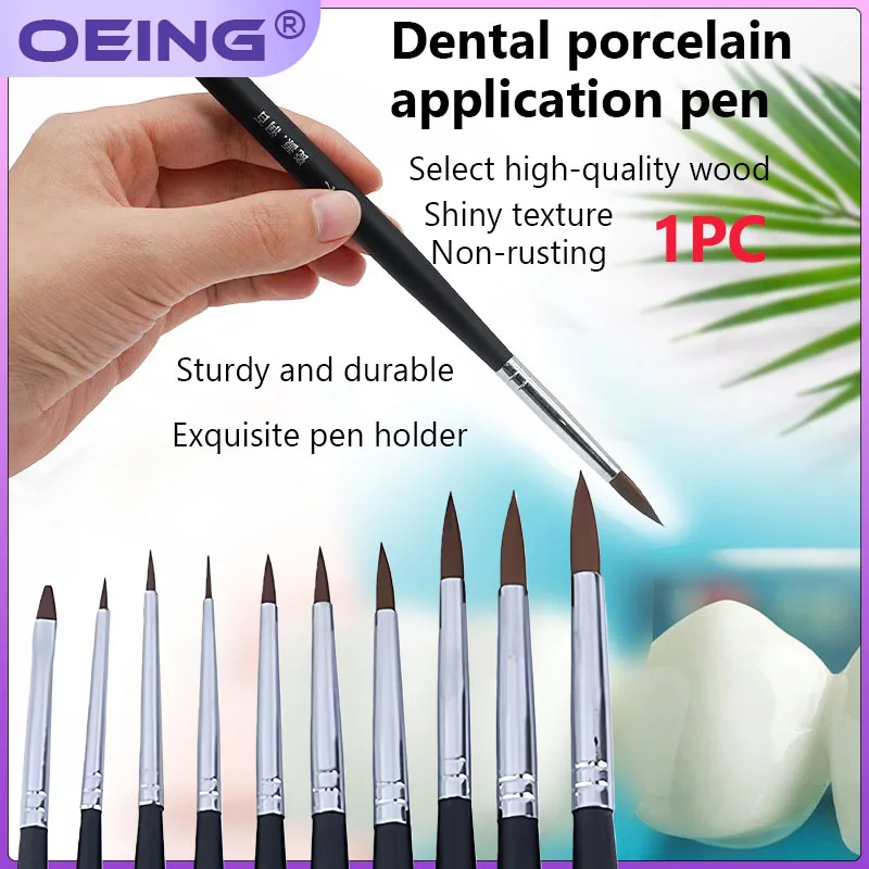 1PC Inter dental Brush Porcelain Pens Tools Composite Cement Inter-dental Shaping Plastic Glaze Ceramic Brush Pens