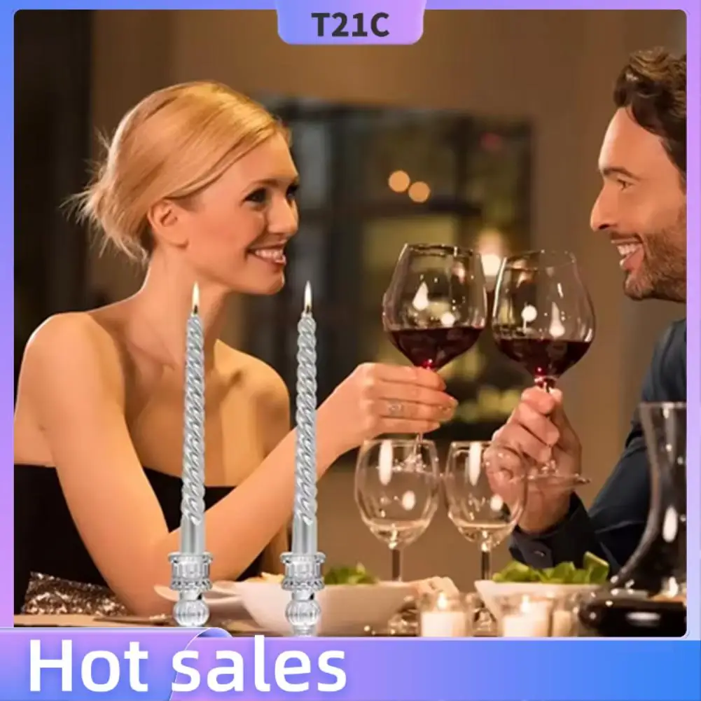 

T21C Подсвечники Ретро прозрачные стеклянные подсвечники подходят для свечей на столбе, свадеб, украшения праздничных вечеринок