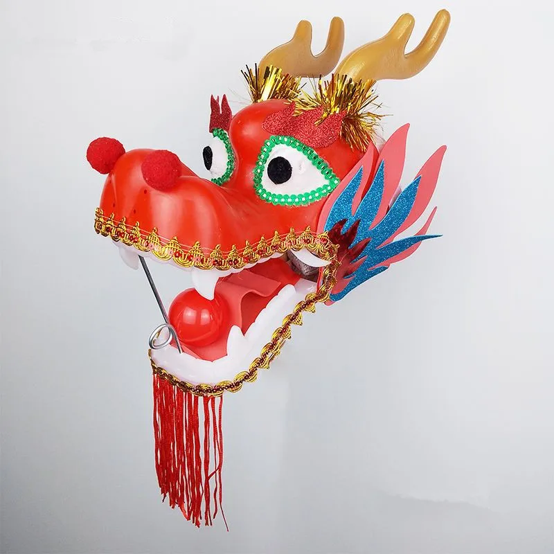 Tête de dragon de danse anti-casse en plastique, accessoires de fitness, 400 grammes