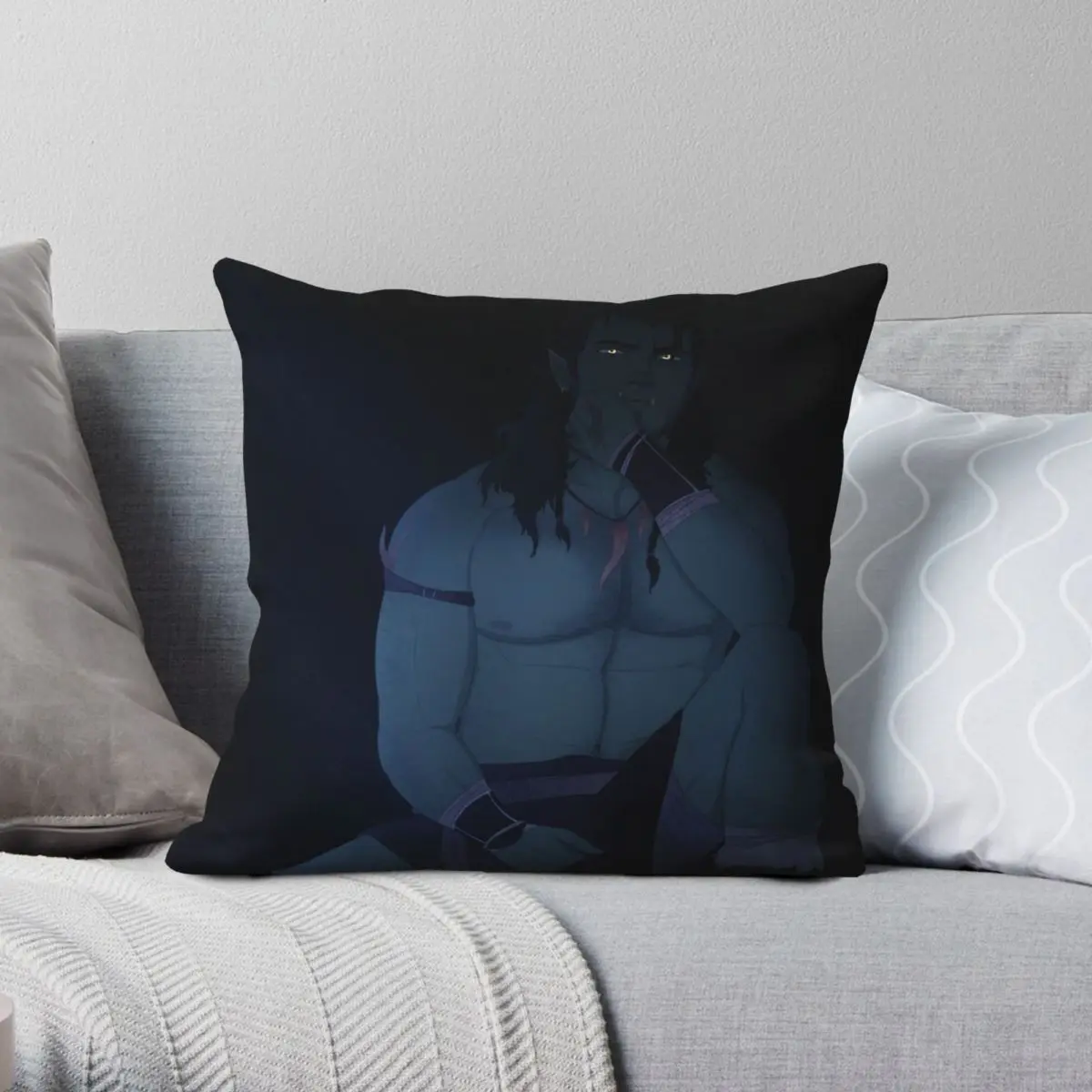 Captured With An Orc By Siren Pillowcase Polyester Linen Velvet Printed Zip Decor Throw Pillow Case Sofa Seater Cushion Cover