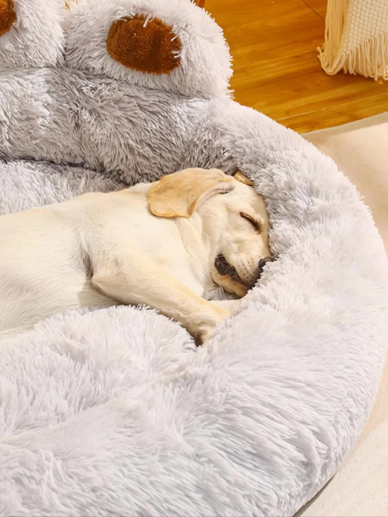 Großes Weiches Plüsch-Kennel-Kissen-Bett für Kleine Haustiere, Warme und Gemütliche Matte Ideal für Welpen, Katzen und Hunde – Detail 6