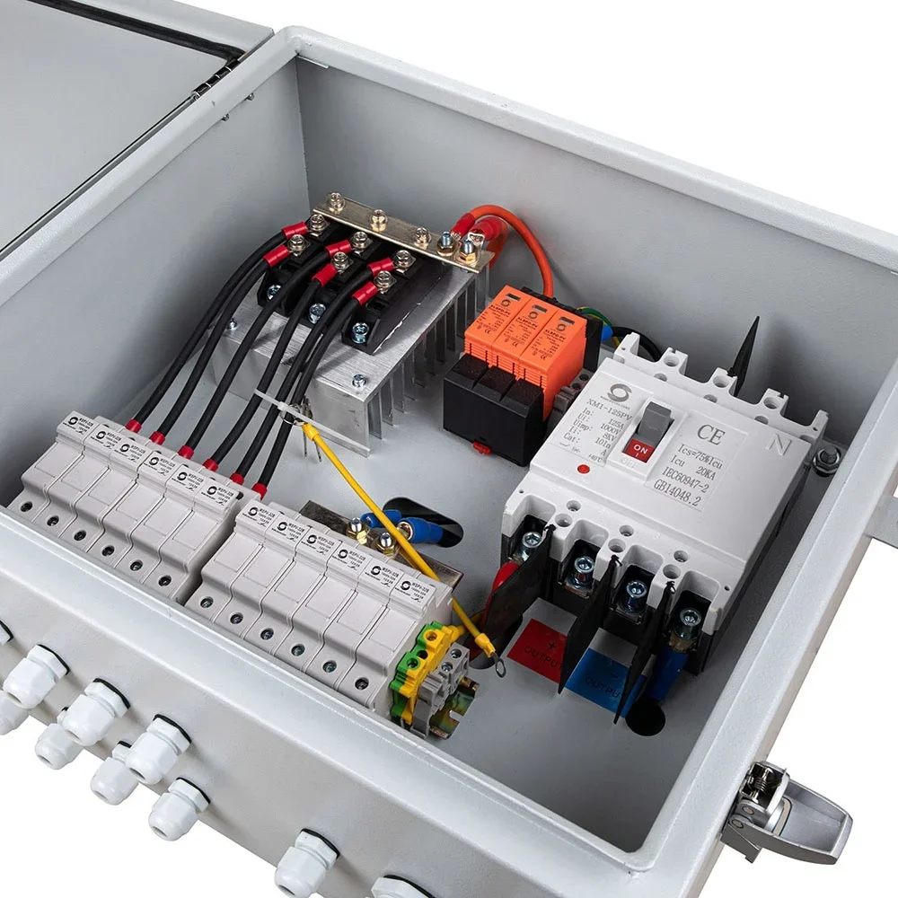 1000V 16A Solar PV Combiner Box - 6 In 1 Out with Anti-Reverse Diode for So6 In 1 Out Solar PV Combiner Box – 1000V 16lar Syste