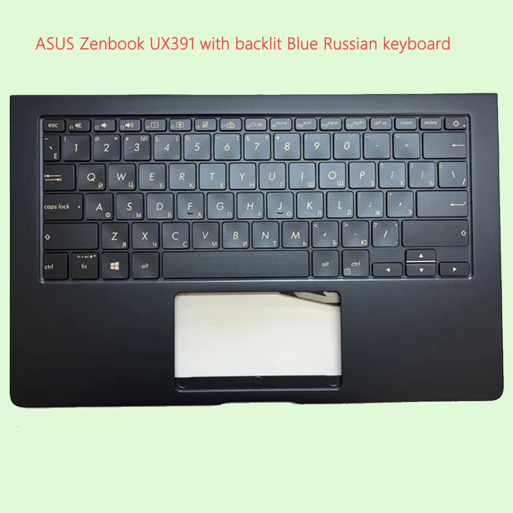 Imagem -01 - Teclado para Asus Zenbook Shell Azul Retroiluminado Russo Ux391 Ux391ua Ux391fa teclado para asus zenbook shell azul retroiluminado russo ux391 ux391ua ux391fa 01
