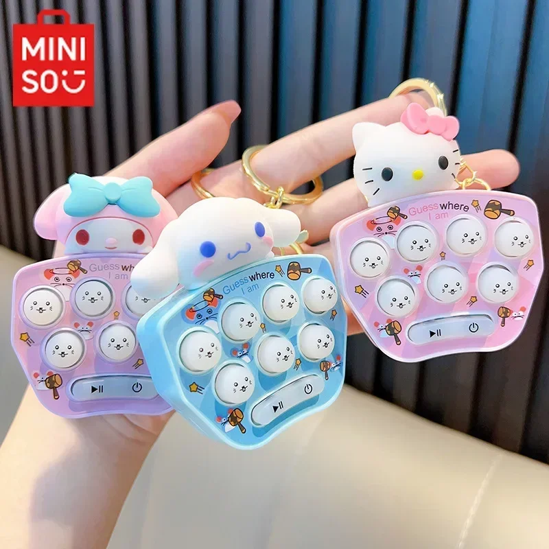 Sanrio HelloKitty Kuromi Cinnamoroll Game Console High-Looking Handheld Whack-A-Mole Stress Reduction Children's Educational Toy