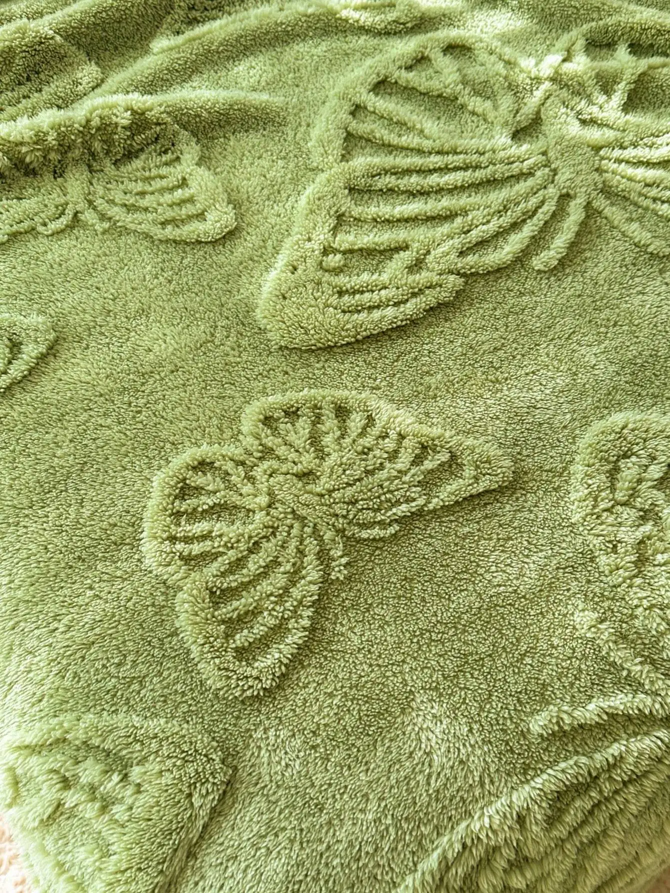 1pc Thick Bohemian Butterfly Jacquard Faux Long Pile Lamb Fleece Blanket, Soft And Warm, Reversible Bed Blanket, Shawl Blanket, Living Room Tapestry, Bedroom Decor, Dorm Room Decor, Bedding, Office, Car Blanket, Travel Blanket, sf2401092356601109