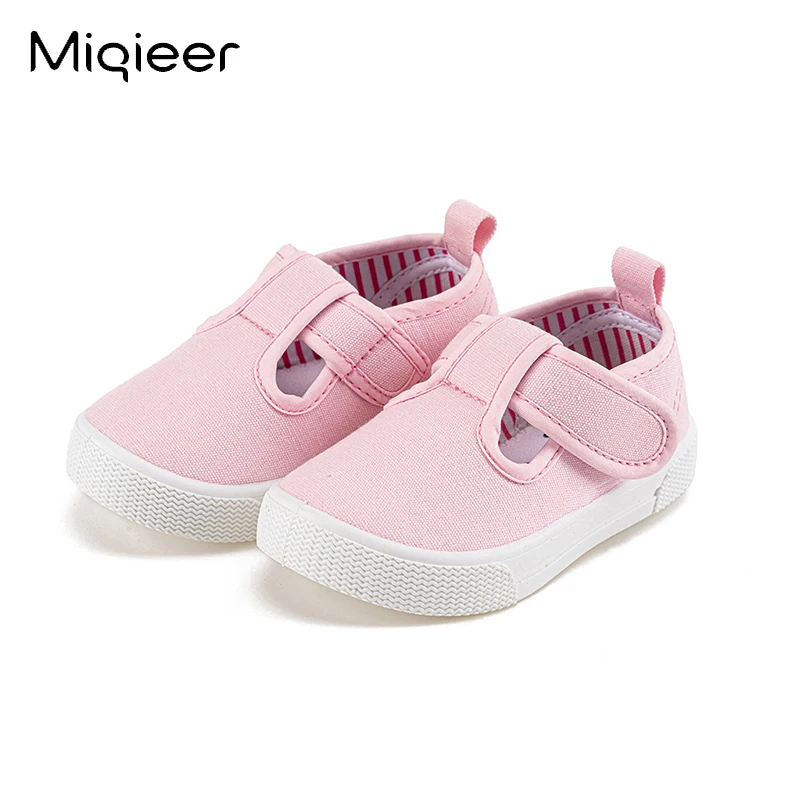 Kids Boys Shoes Toddler Girls Canvas Shoes Children Soft Sole Sneakers Casual Hook & Loop Sneakers Korean Style Flats Size 22-27