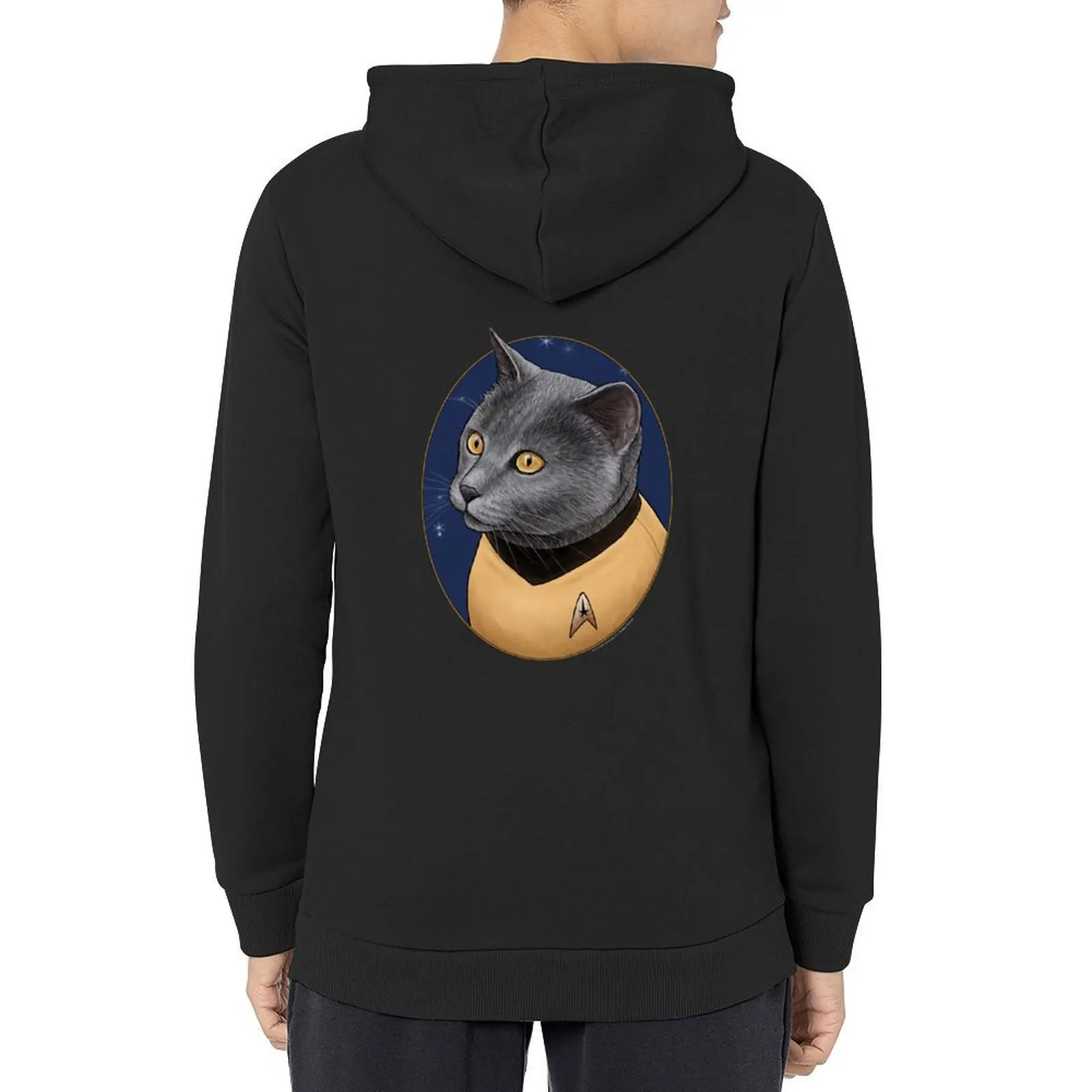

Star Trek: The Original Series Pavel Chekov Cat Portrait Hoodie winter clothes men wear anime clothing tracksuit