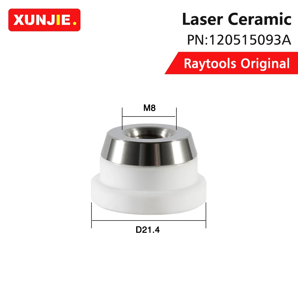 Imagem -02 - Original Raytools Laser Cerâmica 120515093a Dia.21.4 mm m8 Bico Titular para Raytools 3d Fibra Cabeça de Corte a Laser Bd04k