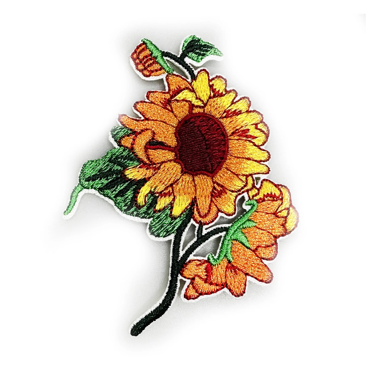 Sunny Daisy Flowers Embroidery Patches for Clothing Iron On Sew DIY Decorative Jeans T-shirts Backpack Hoodies Shoes Accessories