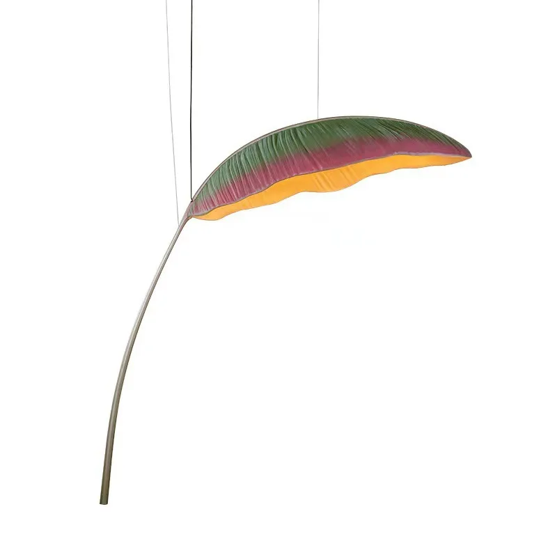 Art wabi-Sabi banana leaf shape personality designer hotel villa lamp special leaf shape atmosphere chandelier