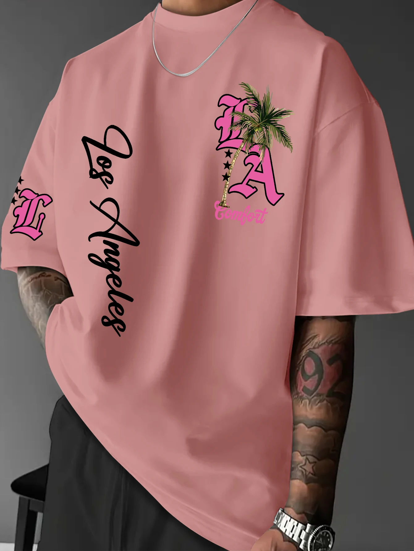 남성 패션 프린트 티셔츠, 스트릿 스타일 로스앤젤레스  - Street Fashion Los Angeles 리뷰 및 가격