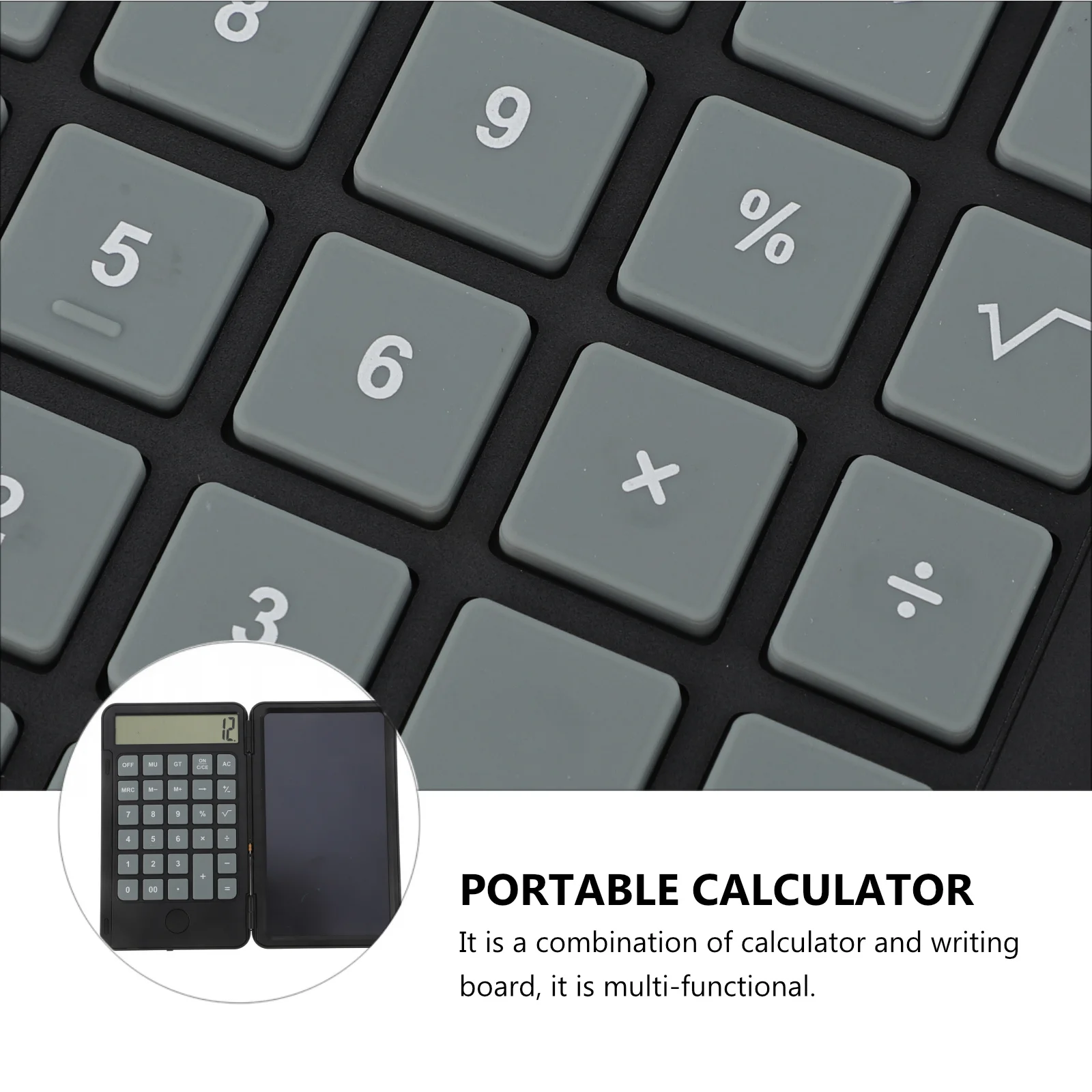 1 Juego de calculadora de tablero de escritura a mano, pantalla grande, multifuncional, práctica para estudiantes, trabajadores de oficina
