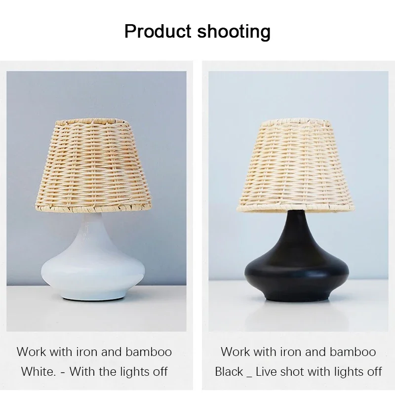 LED Table Lamps Simple USB Plug Night Light Dimmable Fabric Lampshade Bedroom Living Room Decorate Bedside Table Lights