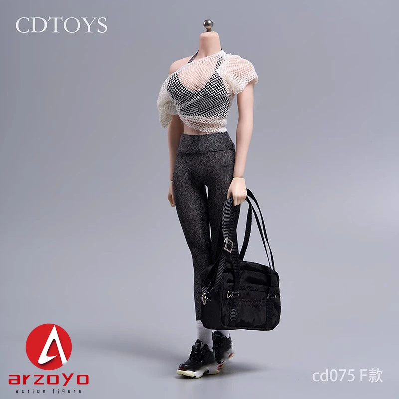 IN STOCK  cdtoys cd075 1/6 Female Yoga Suit Sports Wear Clothes Model Fit 12'' Soldier Action Figure Body Dolls