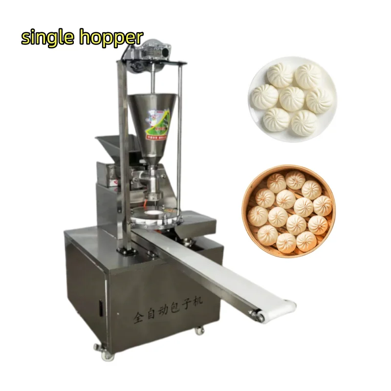 Single Hopper Automatic The Dim Sum Steam Stuffed Bun Make Baozi Machine Dumpling Bao Bun Momo Dimsum Xiaolongbao Maker Machine