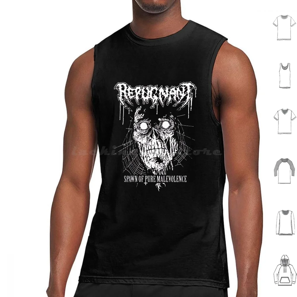Repugnant-Of Pure Malevolence Camisetas sin mangas de algodón estampado Ghost Bc Ghost Papa Emeritus Ghost Band Cardinal Copia The