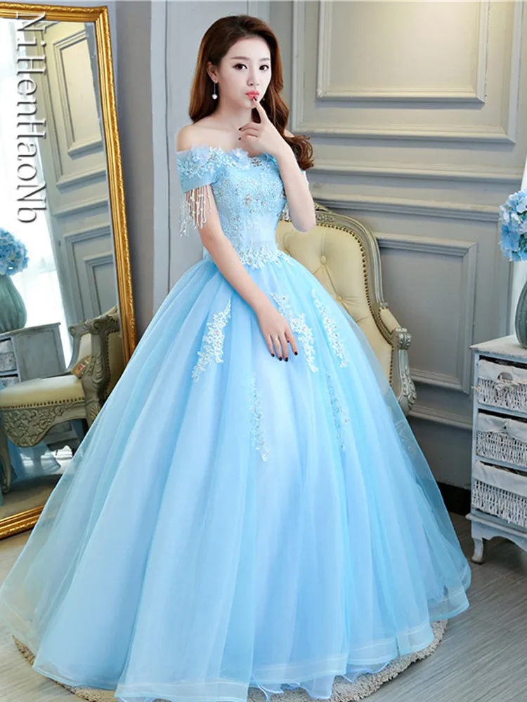 Vestidos De Fiesta Quinceanera Dresses Classic Ball Gown Luxury Party Prom Vestidos Elegantes Para Mujer Plus Size