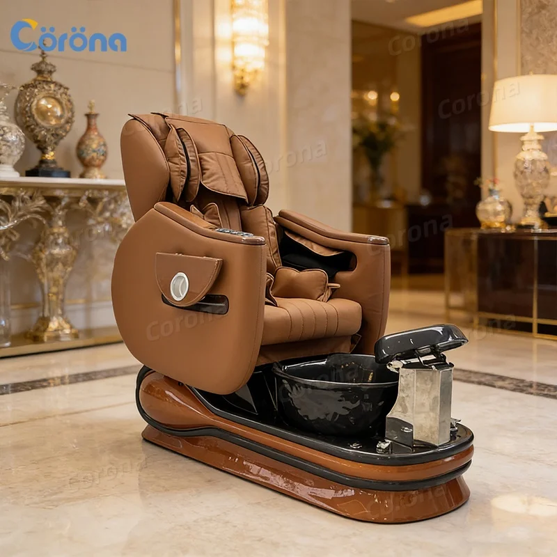 Professional Adjustable Seat Foot Spa Tub Professional Pedicure Spa Chair with Full Body Massage for Nail Salon