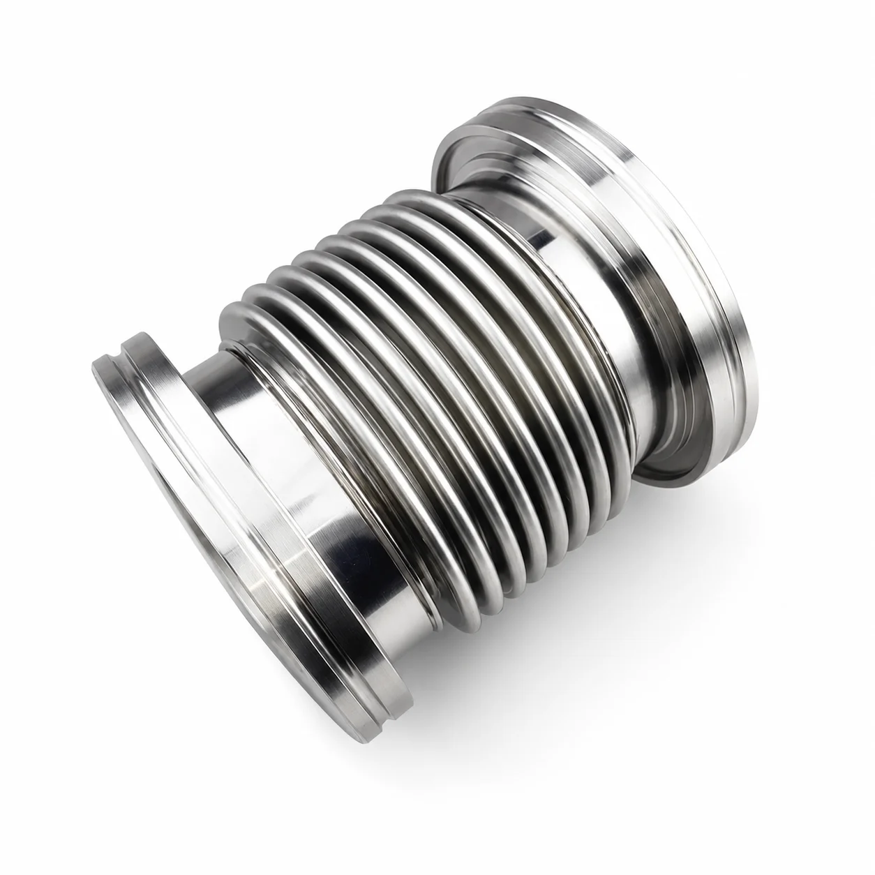 ISO-K 63 80 100 Vacuum Bellows Stainless Steel Flexible Hose Coupling Corrugated Pipe Flange Connector for Vacuum System