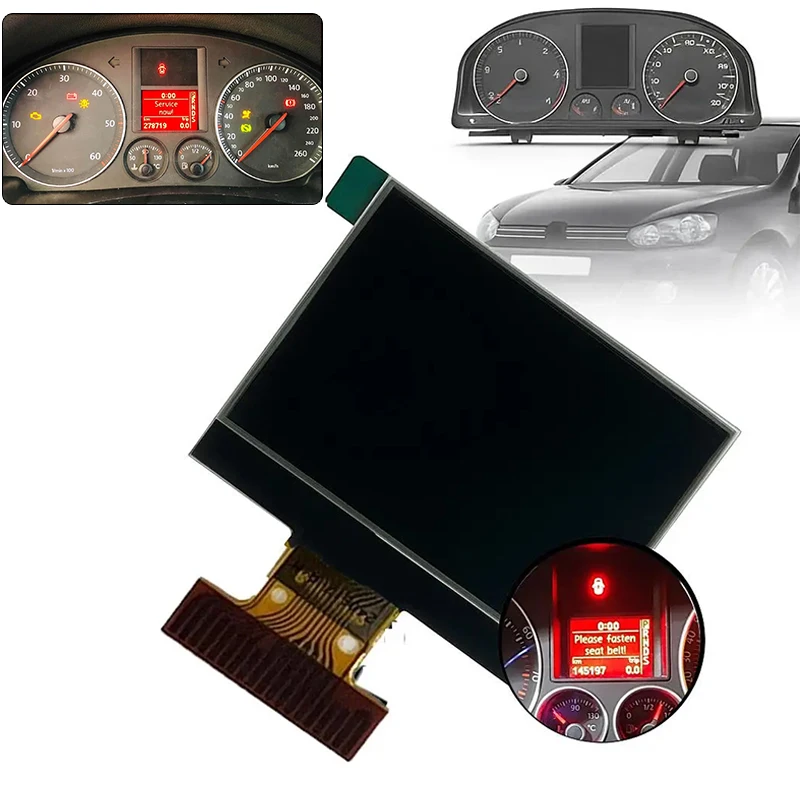 1TD920862 Dashboard LCD Display Screen 1K0920861M 92290206 Compatible For VW Golf V Touran Passat Jetta Mk5 Seat Skoda Dash Pane