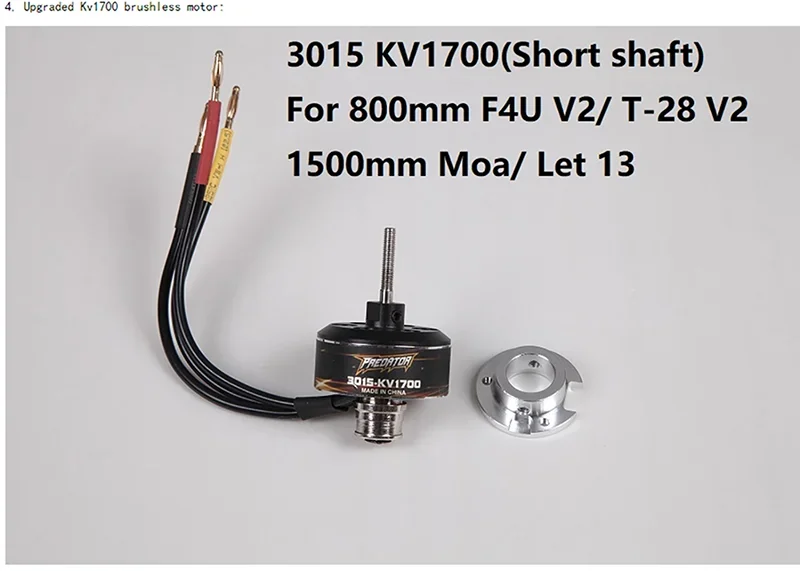 

FMS 3015 KV1700 brushless motor for T28 1500mm Moa / Let 13 f4u V2 800mm RC Plane Aircraft