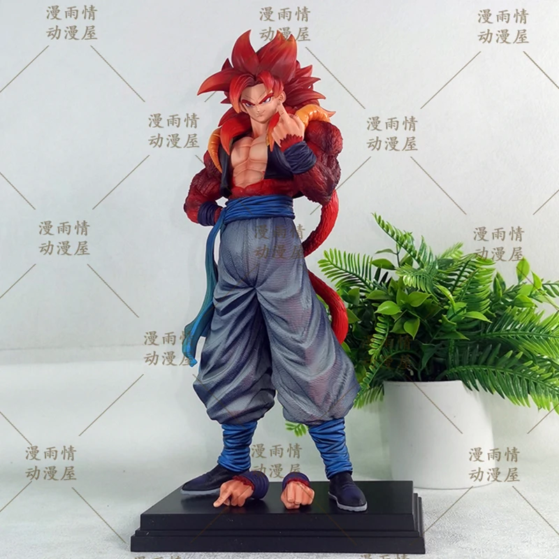 

34cm DBZ SSJ4 Gogeta Model Anime Dragon Ball Action Figure Super Saiyan 4 Figurine Collection Doll GK Statue Ornaments Toy Gifts