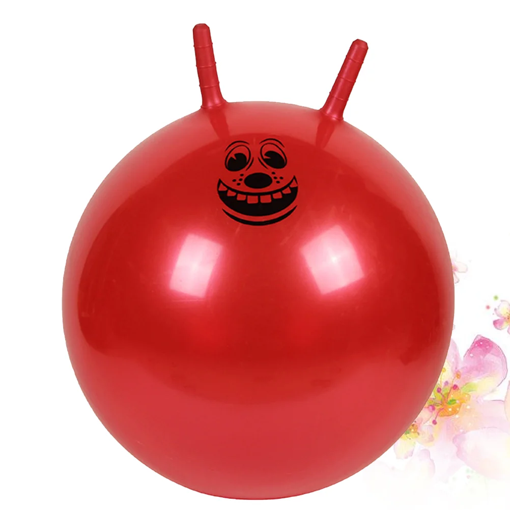 1pc Verdickte Springenden Ball Aufblasbare Übung Ball Springen Ball Bouncy Ball Griff Ball für Kindergarten Kinder (Zufällige Farbe