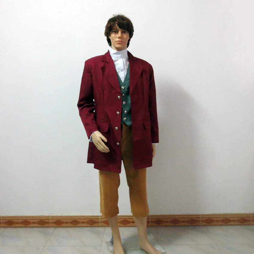 Movie Bilbo Baggins Corneas Cosplay Costume Halloween Party Christmas Uniform Custom Made Any Size