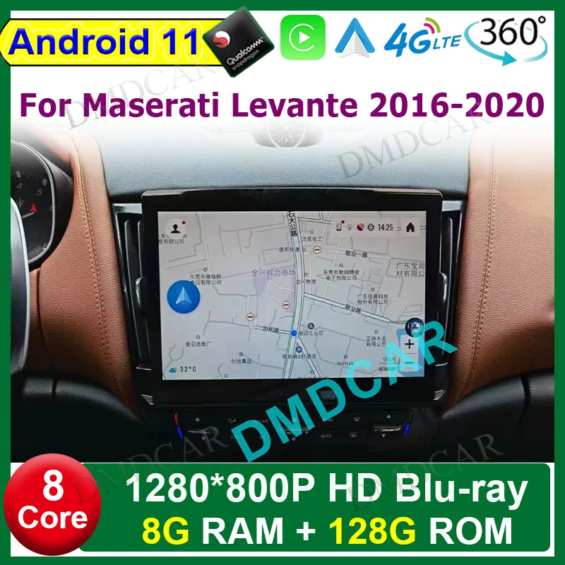 

10.26" Qualcomm Android 11 Car Video Player Stereo Multimedia Receiver Radio For Maserati Levante 2016-2020 With 4G LTE Carplay